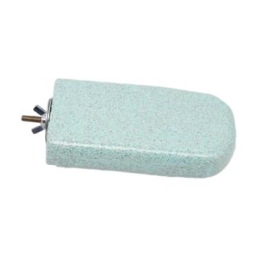 Imagem de Baoblaze Plataforma para pássaros, suporte para papagaios, exercício, aparador de garras, bico, pedra de amolar para aparar unhas de pássaros, patas, cacatuas, Azul Claro