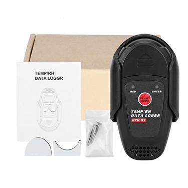 Imagem de Logger de Dados de Umidade de Temperatura, Exportação USB PDF, Alto Alarme Baixo, Armazenamento de Dados 16384, para Quarto, Armazém, Biblioteca