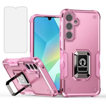 Imagem de Asuwish Capa de telefone para Samsung Galaxy S24 Plus S24+ 5G com protetor de tela de vidro temperado e suporte de anel fino com suporte rígido híbrido acessórios para celular S24plus 24S + S 24 24+