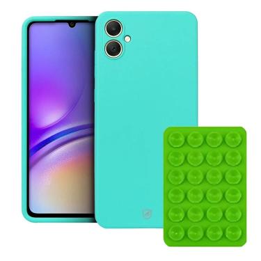 Imagem de Kit Capa Silicon Veloz para Samsung Galaxy A05 +  Ventosa - Verde - Gshield