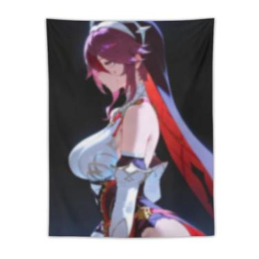 Imagem de LIEGBMEU Tapeçaria sexy sexy de anime menina 76.2 cm x 101.6 cm interior exterior parede colcha arte decoração de tapeçaria caprichosa, AF100