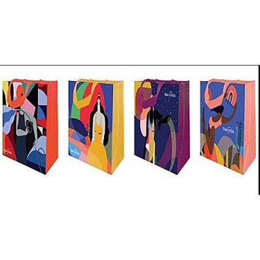 Imagem de Sacola De Ráfia Retornável 35X40X18Cm Wish Pacote Com 15