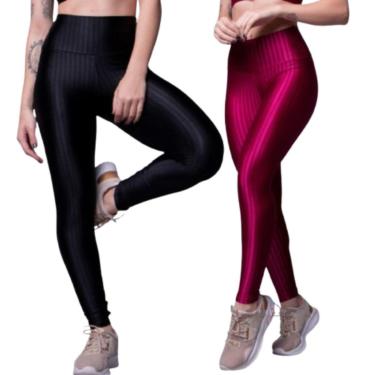 Imagem de Calça Legging de Academia New Zig 3D Serra e Mar Kit Com Duas Cores Roupa de Treino Moda Fitnees-Feminino