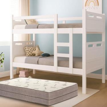 Imagem de Beliche Solteiro Em MDF Versátil Vira Duas Camas Ideal Para Quartos Pe