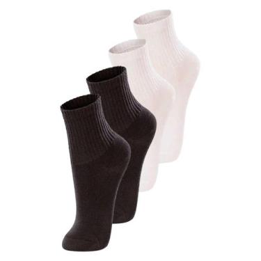 Imagem de Kit com 4 Pares de Meias Infantil Cano Médio Lupo 2727-088 Colorido, P