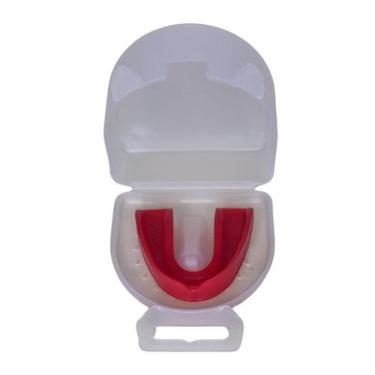 Imagem de Estojo Transparente e Protetor Bucal Simples Moldável P/ Muay Thai, Bo