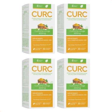 Imagem de Kit 4 Curcuma 30 Comprimidos Cd Revestidos 400 Mg Suplemento - Hypera
