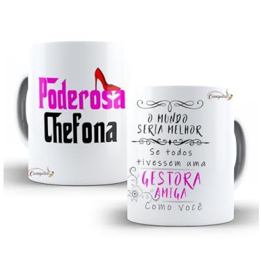 Imagem de Caneca Personalizada Poderosa Chefona profissão Xicara Gestora