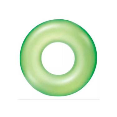 Imagem de Boia Inflável Redonda Verde Neon Plástica 76cm - Mor, Opção: Verde Ban