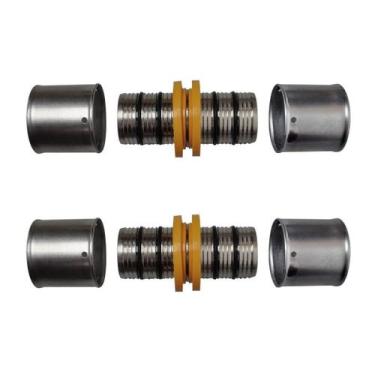 Imagem de Kit 2 Conexão União De Tubos Para Gás 16Mm Pex Multicamadas - Astra