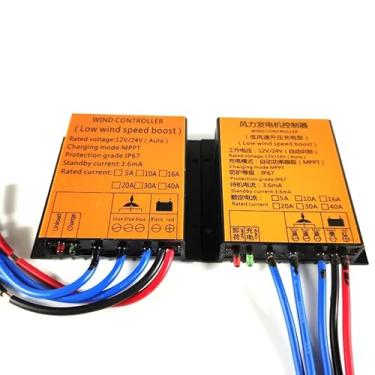 Imagem de 220V,HENGJINGTR Controlador de carga MPPT 3000W 12V/24V Auto 48V 10A-40A Retificador regulador da prova de água do gerador de turbinas eólicas para turbinas eólicas e todos os tipos de baterias