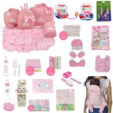 Imagem de Kit Bolsa de Maternidade 5 Peças + Saída maternidade + Enxoval Master 