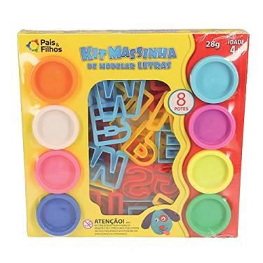 Imagem de Pais & Filhos - Kit Massinha De Modelar Letras - Pote 28G
