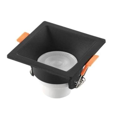 Imagem de Spot Led Recuado Embutir Quadrado 6W 6.500K - Preto - BLUMENAU ILUMINA