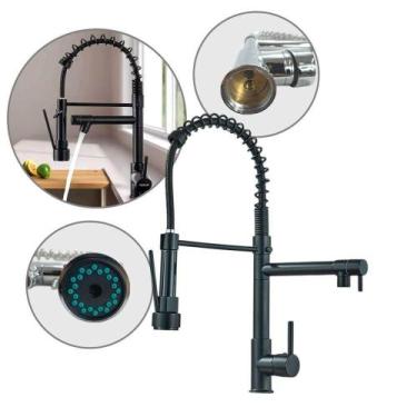 Imagem de Torneira Gourmet Cozinha Monocomando Com Arejador Alta Pressão - B-MAX