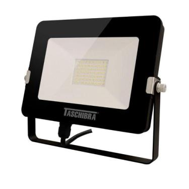 Imagem de Refletor Taschibra Led Tr Slim 30W Luz Verde Preto 110V, Bivolt