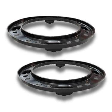 Imagem de Kit c/2 Suportes de Botijão Gás Sem Roda Preto - Uninjet