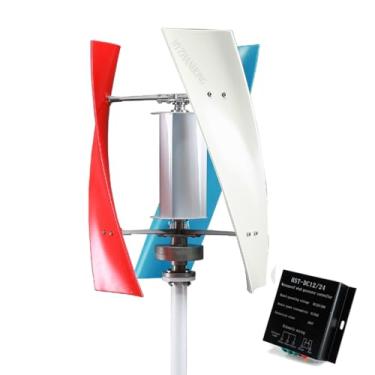 Imagem de 12V,HYZHANHONG Gerador de turbina eólica vertical de 12000W, dínamo magnético de 12V, 24V e 48V, baixo ruído, trifásico, para fazenda doméstica com controlador de carga (48V)