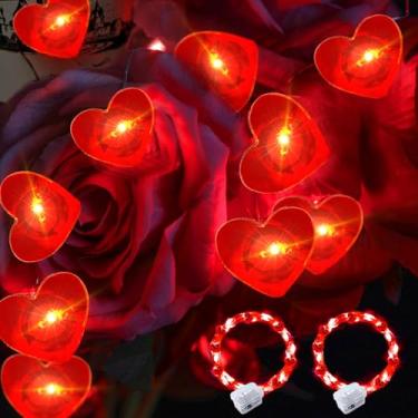 Imagem de pozzolanas Pacote com 2 luzes LED de fadas operadas por bateria, luz de vaga-lume à prova d'água de 2,1 m, 20 LEDs, fio prateado, para decoração de Natal e festa em casa