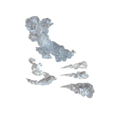 Imagem de KiBcsLic Acessório de modelo com efeito de fumaça, decoração engraçada, brinquedos de exibição multifuncionais para bonecos de ação, prateleira de quarto, sala