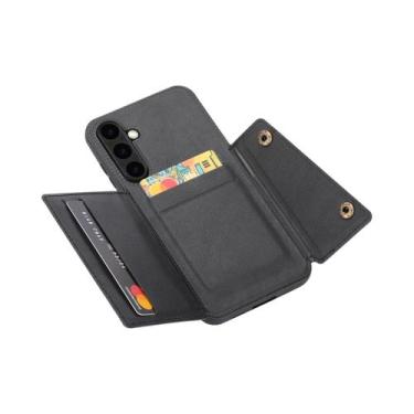 Imagem de Capa De Couro Para Celular Samsung Galaxy S25 Ultra S24 FE S23 S22 Ult