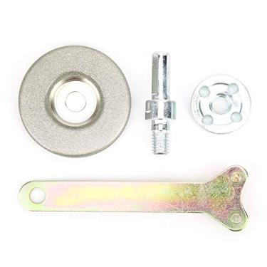 Imagem de Rebolo, Multifuncional 5.6cm de Diâmetro Rebolo Prático Alta Dureza Pedra de Afiar para Ferramenta de Aplainamento Broca Tesoura (Malha 180)