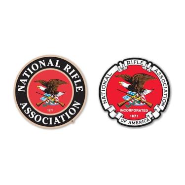 Imagem de Elektroplate Decalques dinâmicos oficialmente licenciados pela National Rifle Association NRA | Adesivos de vinil à prova de intempéries de grau automático premium para carro, garrafa de água