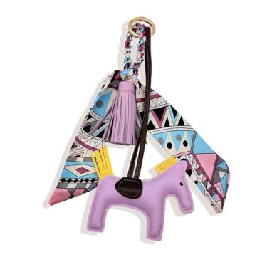 Imagem de Bolsa de chaveiro para cachorro, berloques, charmosos, cachecol, bolsas de couro, berloques, Natal, presentes