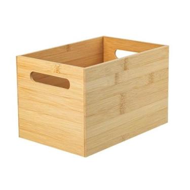 Imagem de Caixa Organizadora 3 Sessões Bambu Bancada Escritório Ou, Keep