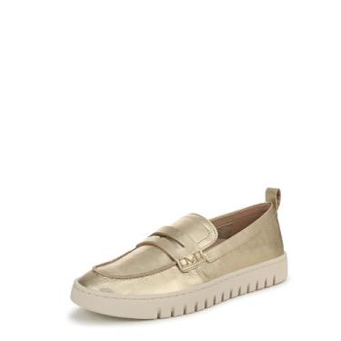 Imagem de Vionic Mocassim feminino Uptown, Couro dourado 1, 6.5 Wide