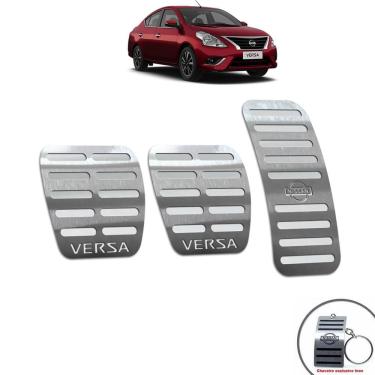 Imagem de Pedaleiras Aço Inox Nissan Versa 2012/2014 Manual Prata