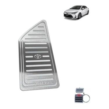 Imagem de Descanso De Pé Em Aço Inox Toyota Corolla Altis 2020 Prata