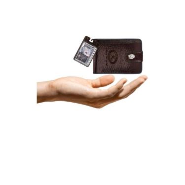 Imagem de Kit Carteira Media Mitty Couro + Refil Mitty M1F Plm1Cafe