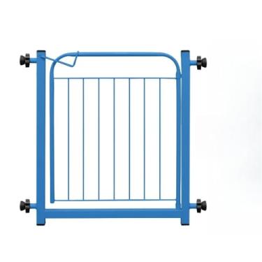 Imagem de Portão Pet Grade Aramado de Proteção Para Cães e Crianças Fechar Passagem Para Bebês Com Extensor de 10cm Largura 83cm (Azul)