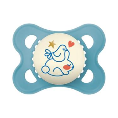 Imagem de MAM Baby 1 Chupeta Original Com Bico Simétrico de Silicone SkinSoft para Crianças 0-6 Meses Autoesterilizável em 3 Minutos, Azul