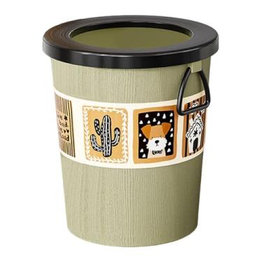 Imagem de predolo Lixeira sem tampa, lixeira decorativa simples e elegante, cesto de papel para lixo, para casa, quarto, banheiro, ambiente interno, Verde
