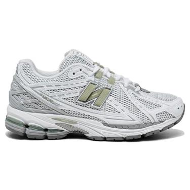 Imagem de New Balance Tênis masculino 1906, Branco/olivina, 39