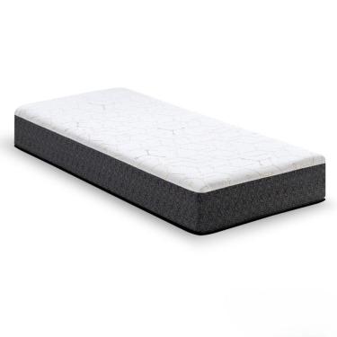 Imagem de Colchão Solteiro 88cm X 17cm Enrolado e Embalado a Vácuo Hypnos Branco/ Cinza