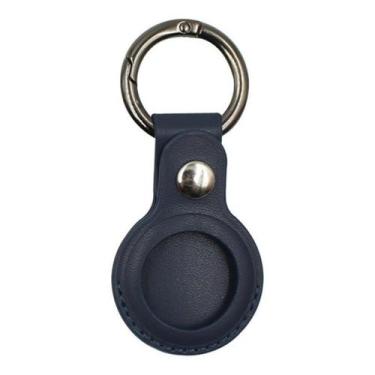 Imagem de Estojo de couro Airtag, chaveiro Matpro Store, couro PU - Lightbek Off