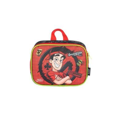 Imagem de Lancheira Escolar Infantil Enaldinho - Luxcel, Vermelho