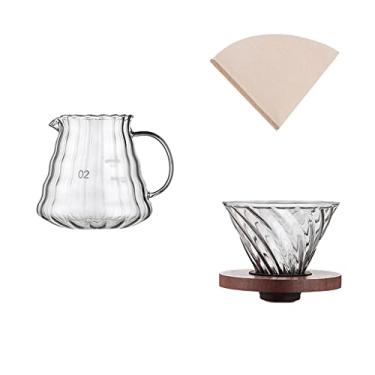 Imagem de Cafetera Pote de bico longo máquina de gotejamento de gelo manual para uso doméstico cafeteira de fermentação fria feita à mão com filtro de mesa cafeteira para café ou bule de chá (cor: G, tamanho: 3