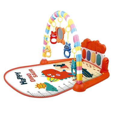 Imagem de Tapete Musical Piano Interativo Criança Bebe Infantil Musica Chocalho Dobravel Portatil Acochoado Confortavel