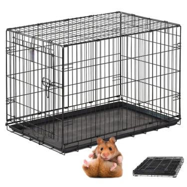 Imagem de Gaiola Viveiro Passaro Passarinho Aves Hamster Porquinho da India Animal de Estimaçao Filhote Bandeja Removivel Transporte