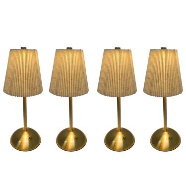 Imagem de Luminaria de Mesa LED 3 Tons Abajur Kit 4 uni USB Bateria Recarregavel Controle de Intensidade Candeeiro Mesa Cabeceira