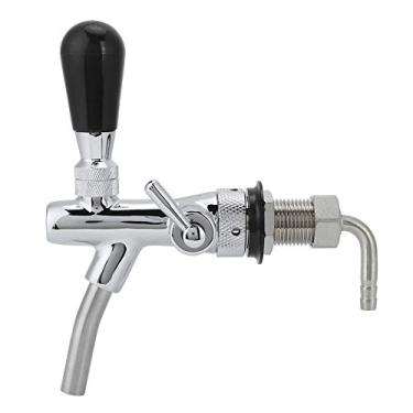 Imagem de Xcello Torneira de cerveja, rosca G5/8 polegadas, latão cromado, torneira de cerveja de aço inoxidável, acessórios de barril de cerveja