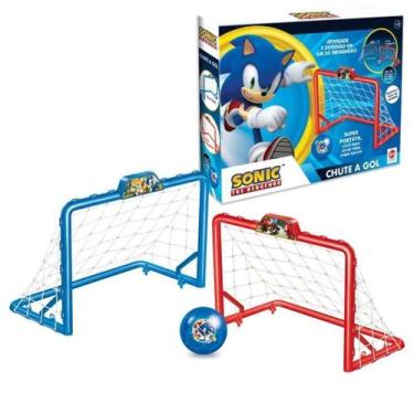 Imagem de Chute A Gol Sonic Original Líder Brinquedos Com 2 Traves 1 Bola Golzin