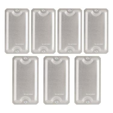 Imagem de 7 Placas Alumínio Polido P/ Condulete 3/4 Cega Tramontina