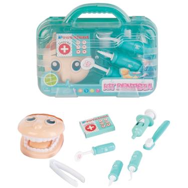 Imagem de Brinquedo Infantil Kit Dentista Maleta com Acessórios - Azul - Fenix