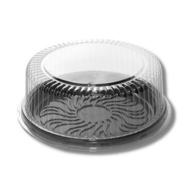 Imagem de Embalagem para bolo e torta p40 alta preto com 50un - PPLAST