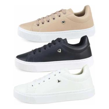 Imagem de Kit 3 Tênis Casuais Conforto E Estilo Para O Dia A Dia - La faire, Kit
